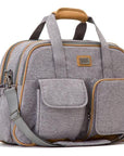 Bizzi Growin Baby Travel Crib Changing Bag - Windsor Grey - POD ®