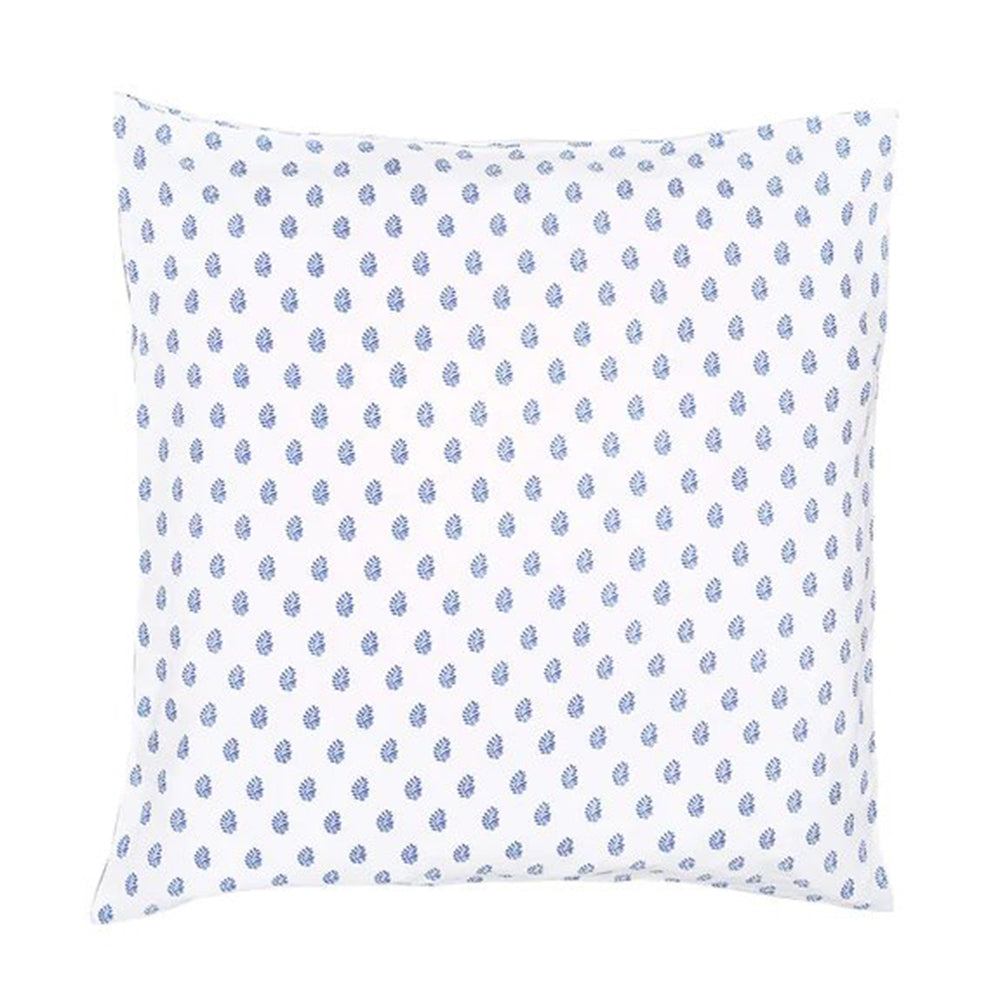 Lucas Du Tertre Blue Palm Duvet and Two Pillowcases