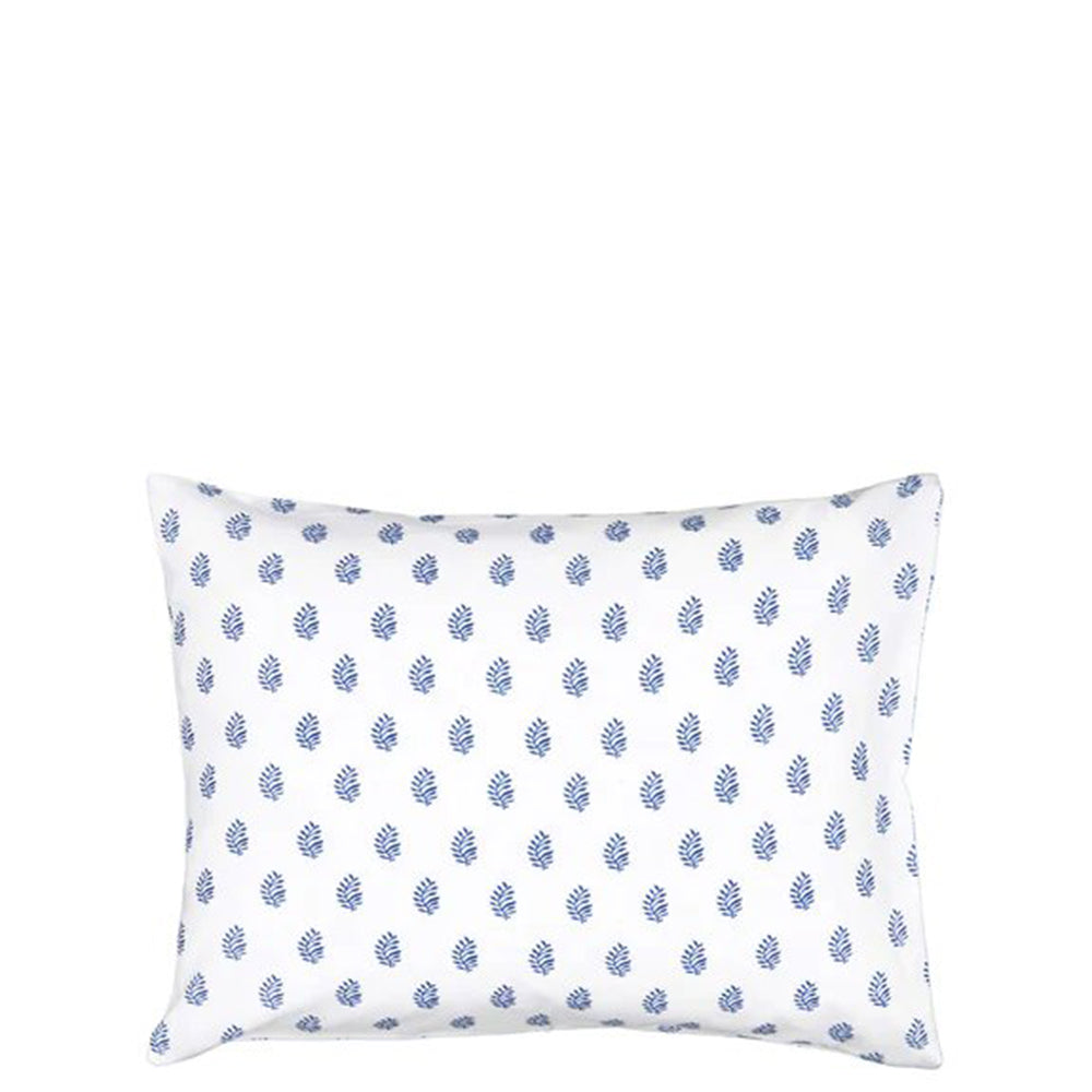 Lucas Du Tertre Blue Palm Duvet and Two Pillowcases