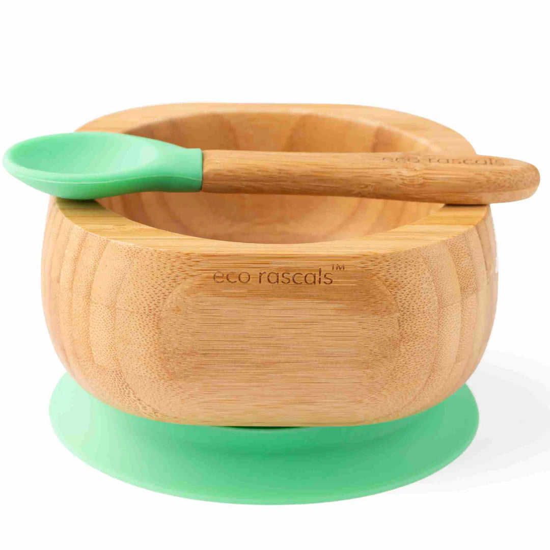 Eco Rascals Bowl &amp; Spoon set in Green