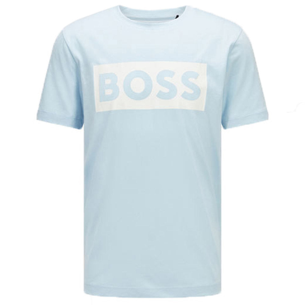 Hugo Boss Mens Mercerised Cotton T-shirt blue