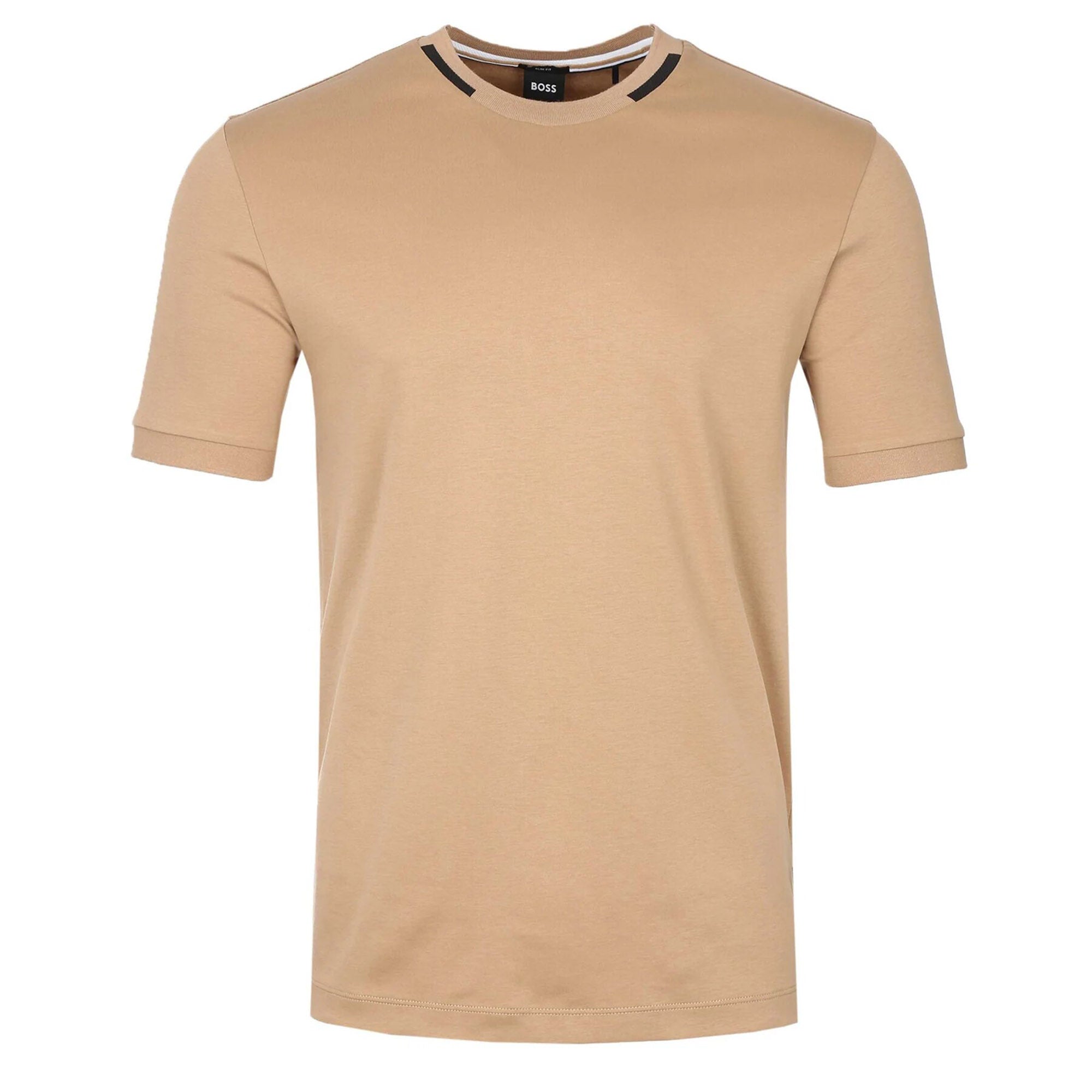 Hugo Boss Mens Classic Plain T Shirt Beige