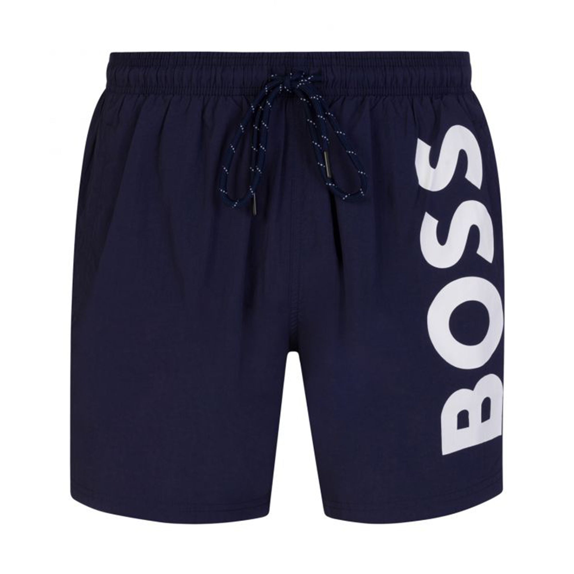 Hugo Boss Mens Logo Swim Shorts Navy