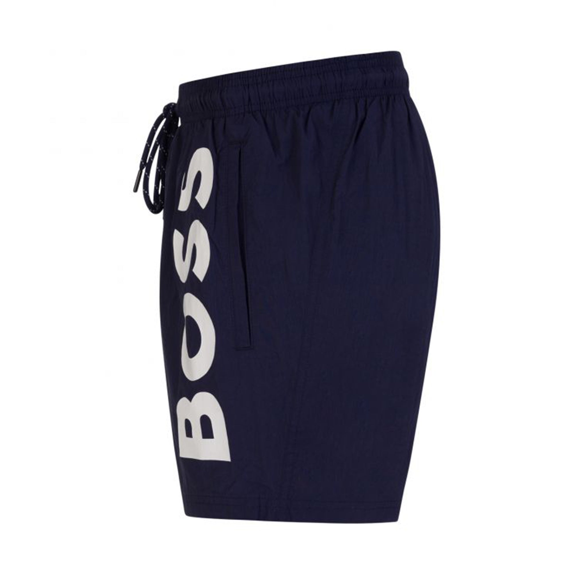 Hugo Boss Mens Logo Swim Shorts Navy