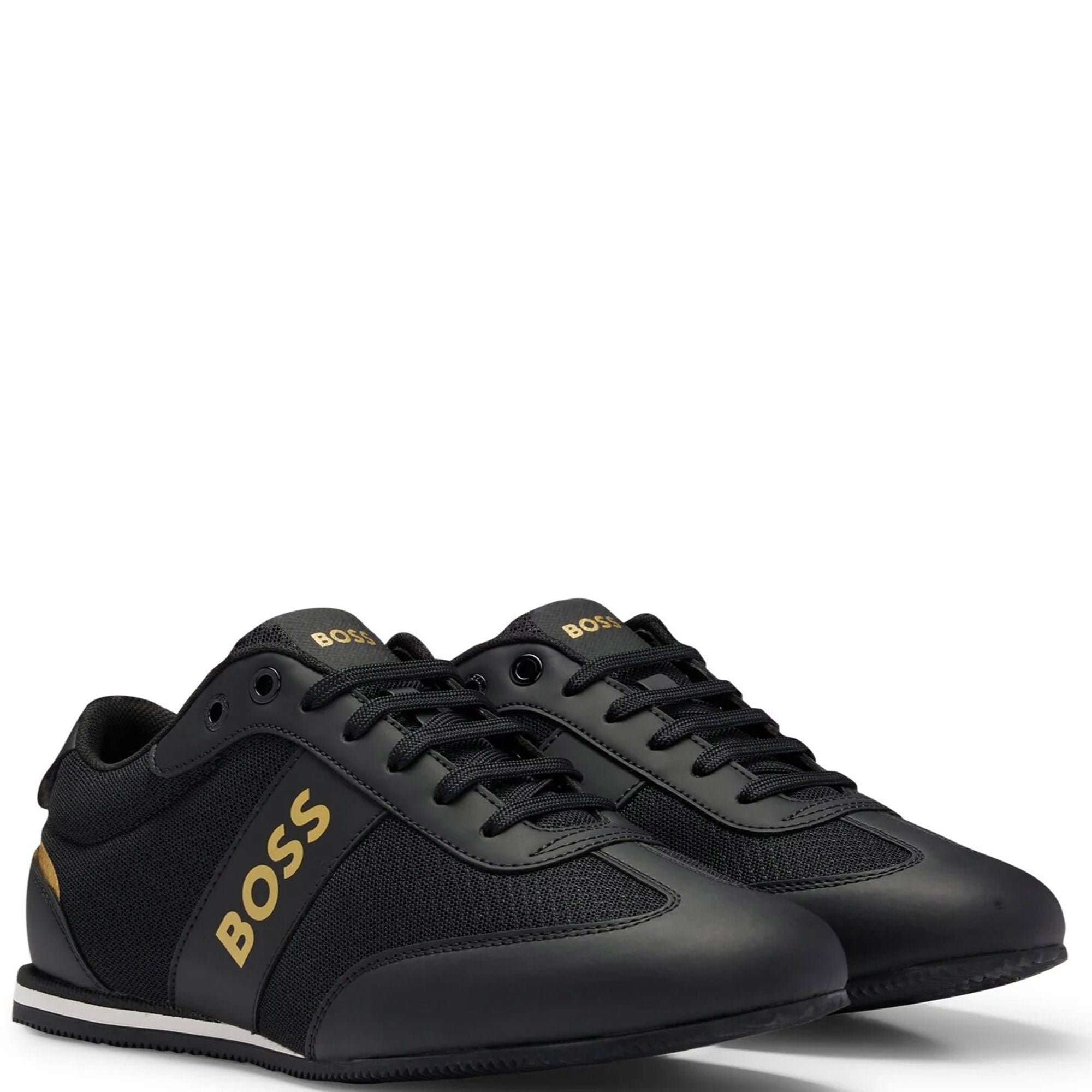 Hugo Boss Mens Rusham Low Sneakers Black