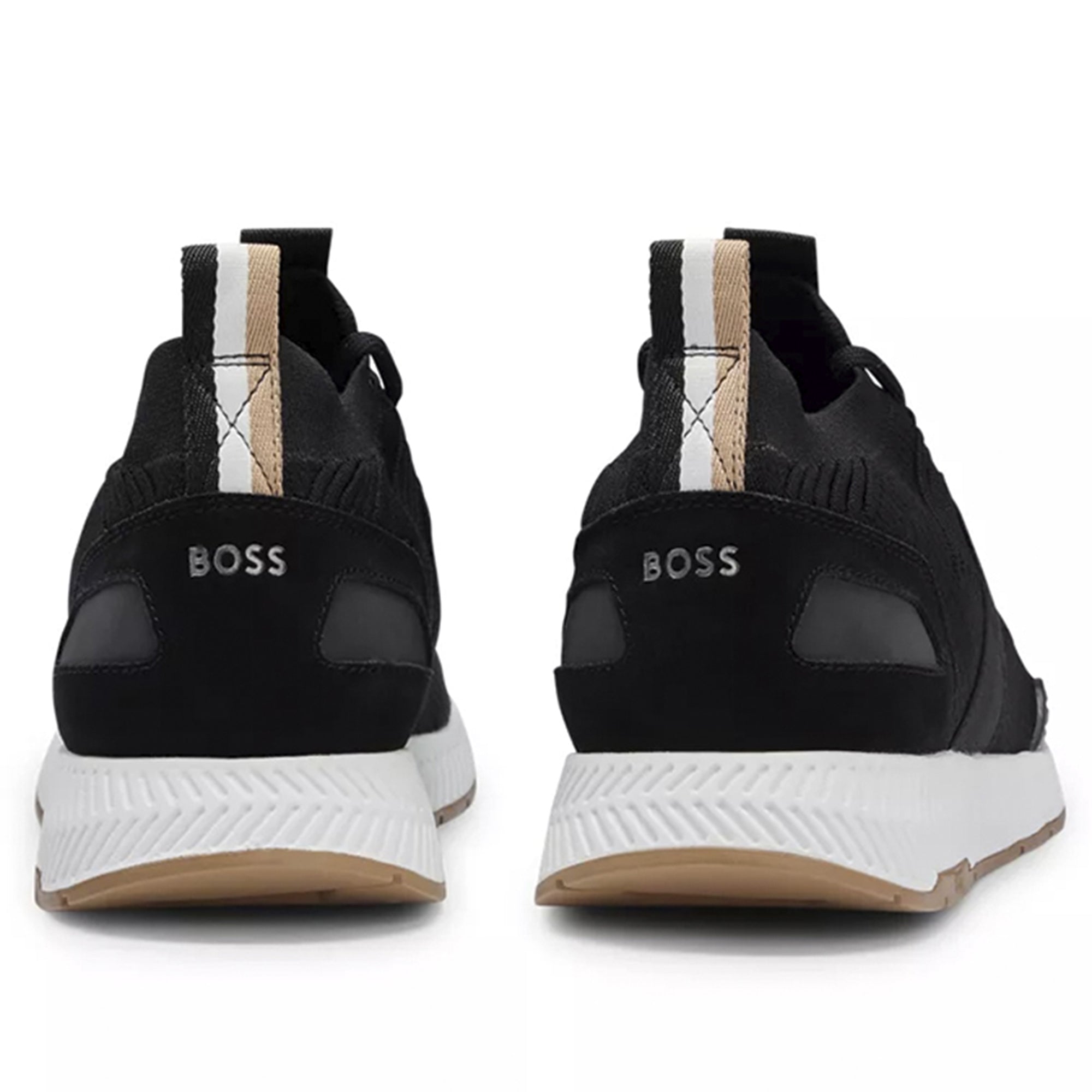 Hugo Boss Mens Titanium Run Sneakers Charcoal