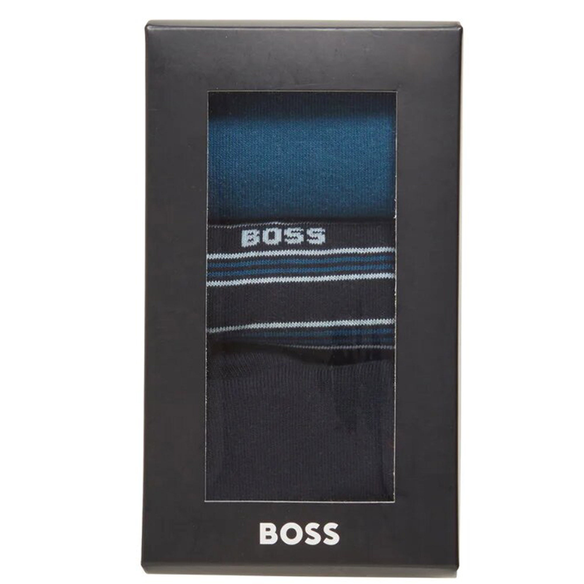 Hugo Boss Mens 3 pack Socks Navy