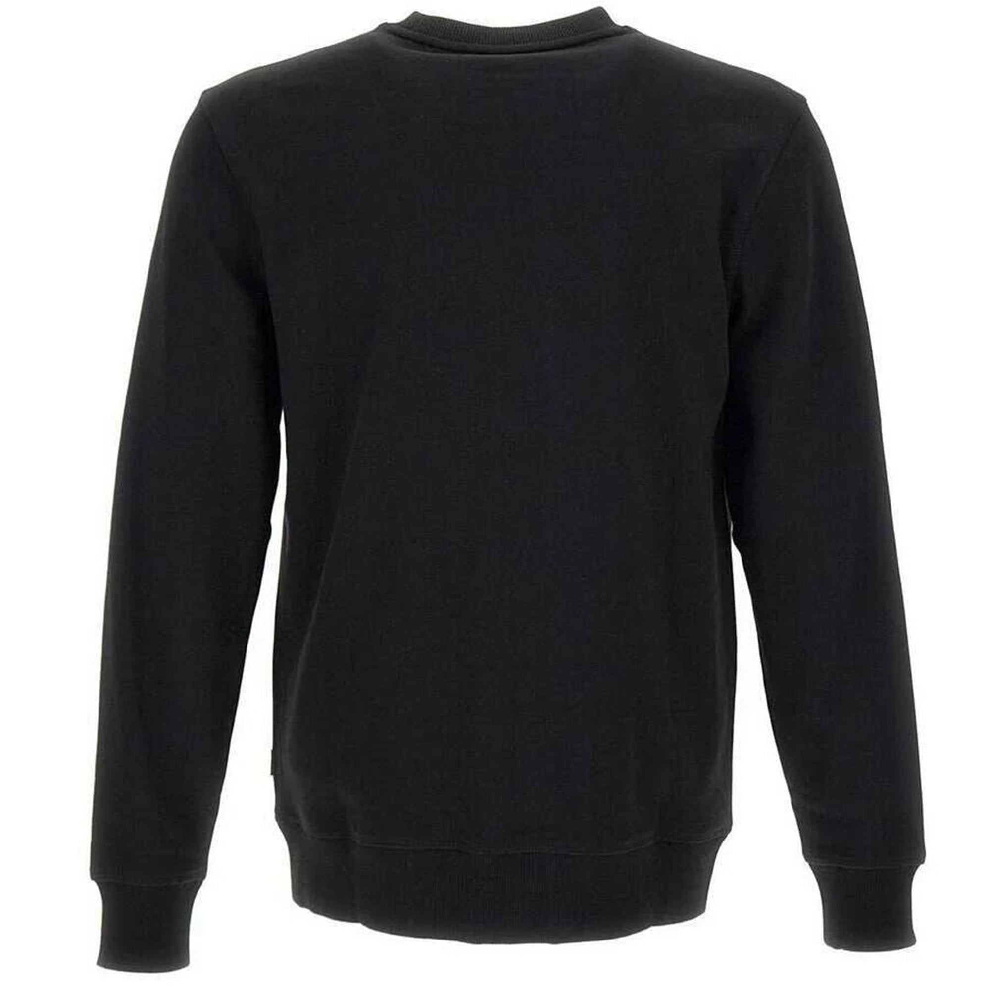 Hugo Boss Mens Classic Suede Logo Sweater Black