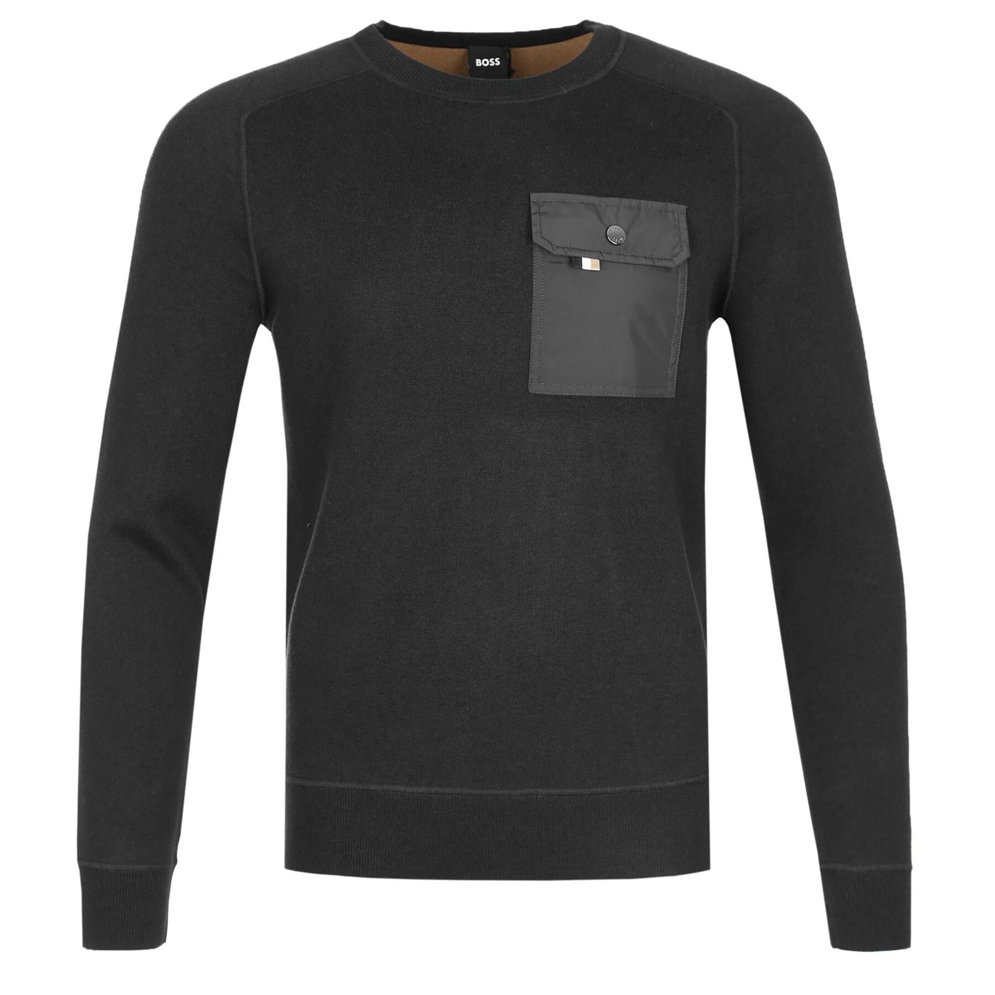 Hugo Boss Mens Pocket Knitted Jumper