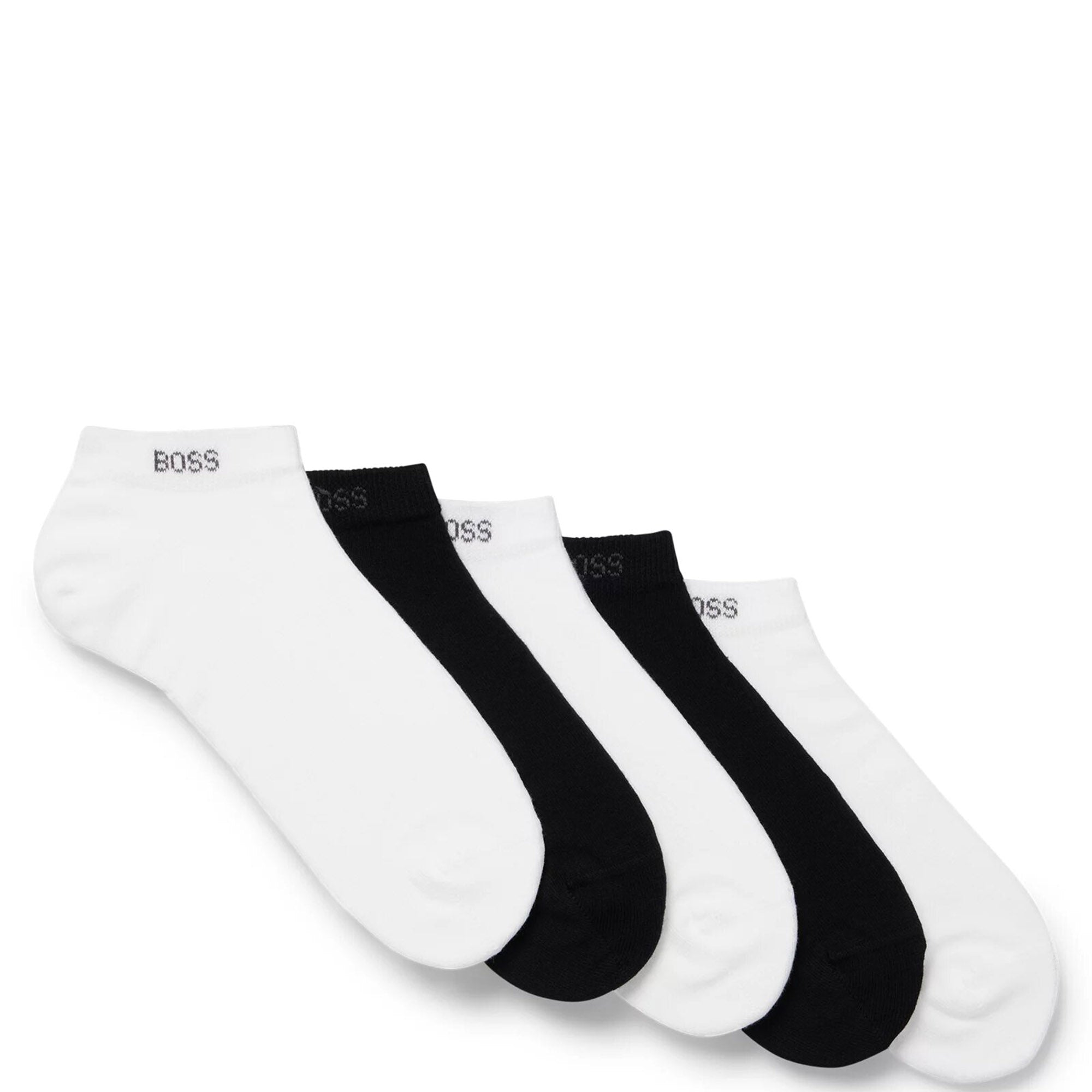 Hugo Boss Mens 5 Pack Cotton Socks White
