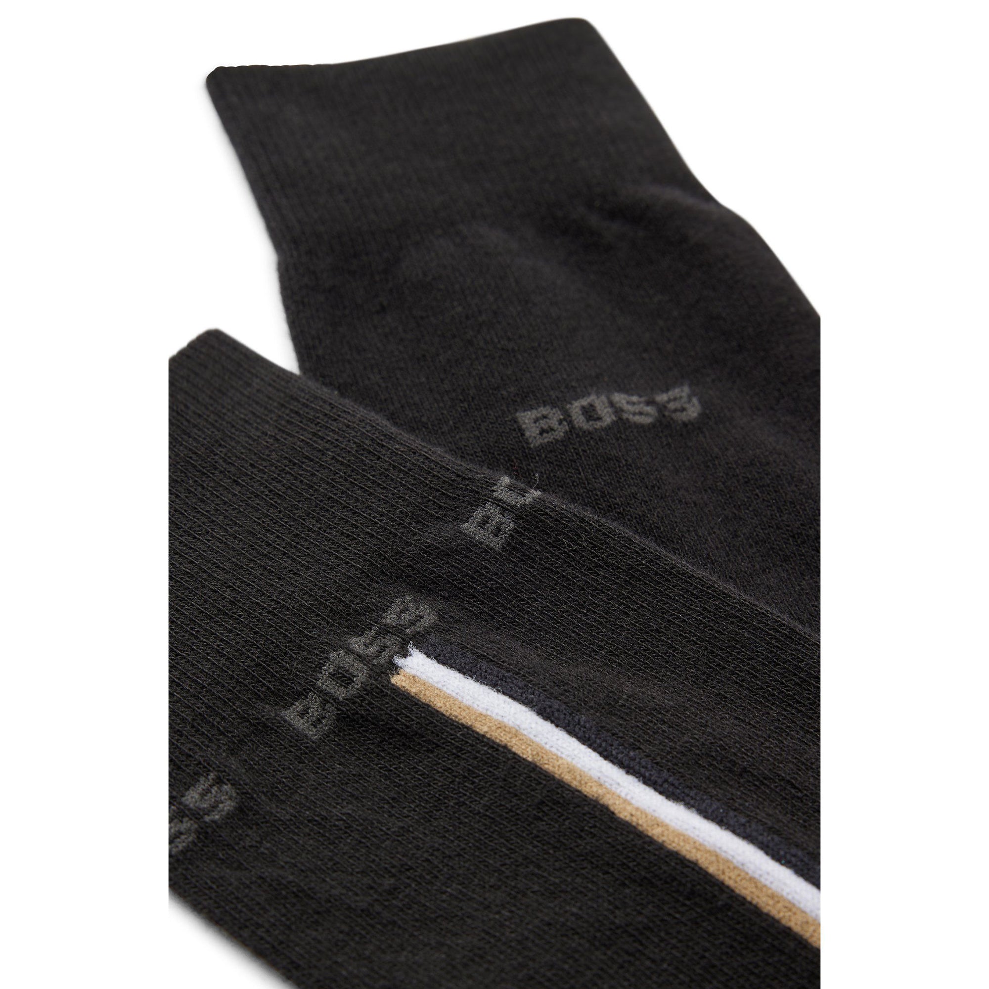 Hugo Boss Mens 2 Pack Socks Black