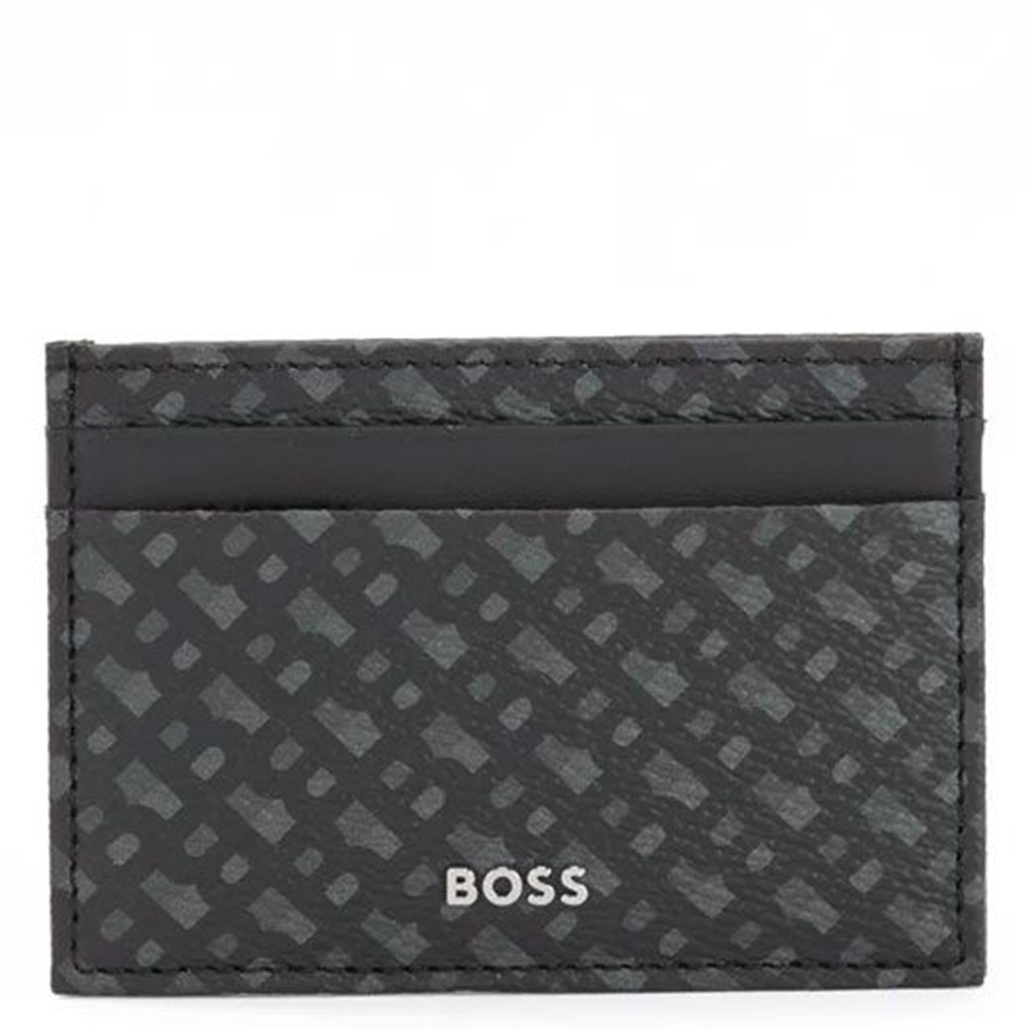 Hugo Boss Mens Card Holder Print Black