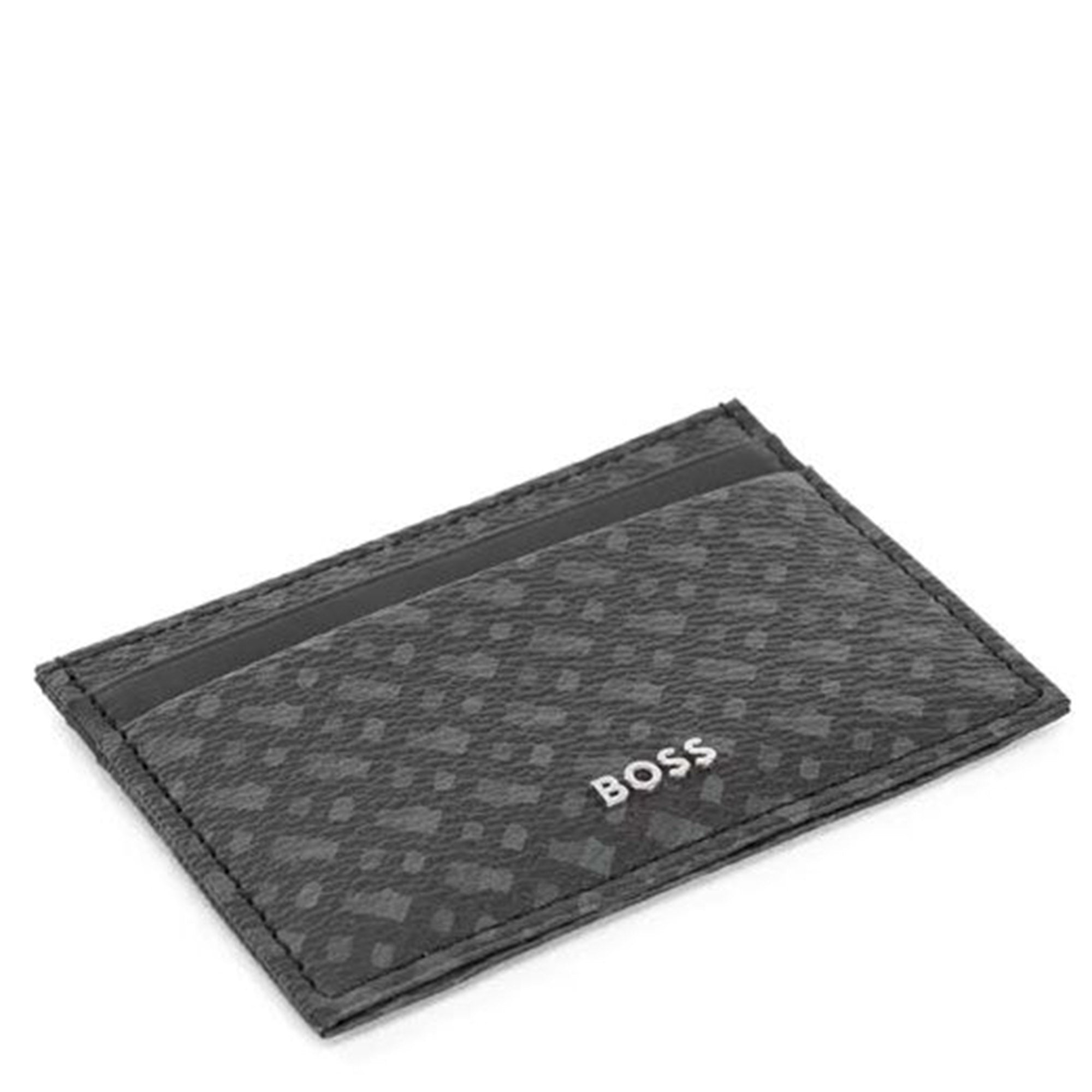 Hugo Boss Mens Card Holder Print Black