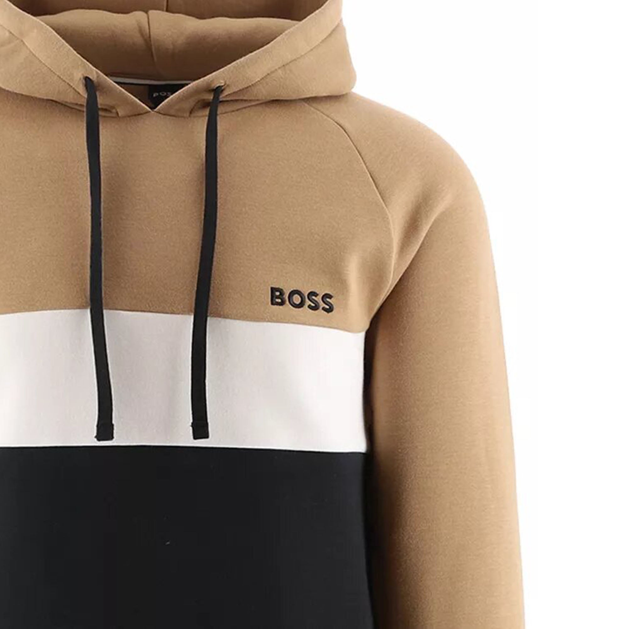 Hugo Boss Mens Contemporary Hoodie  Brown