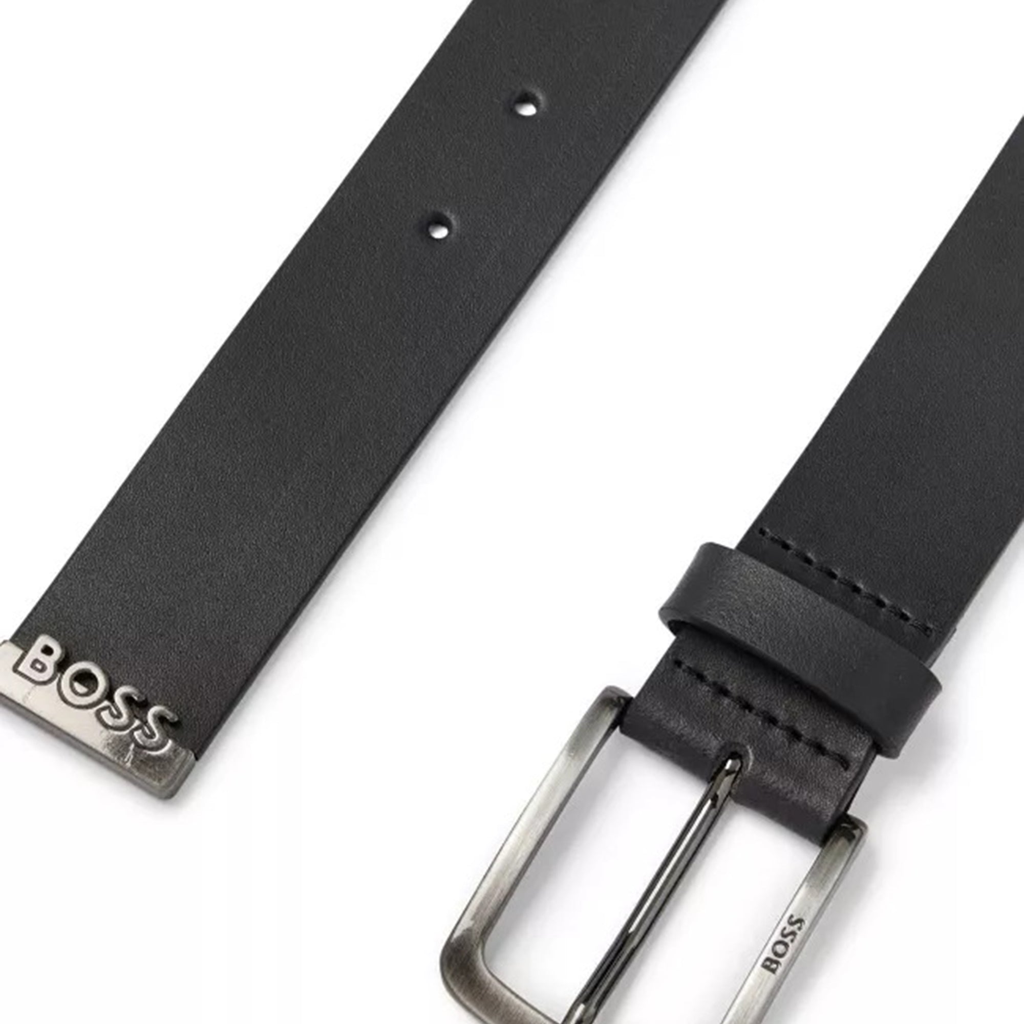 Hugo Boss Mens Classic Buckle Belt Black