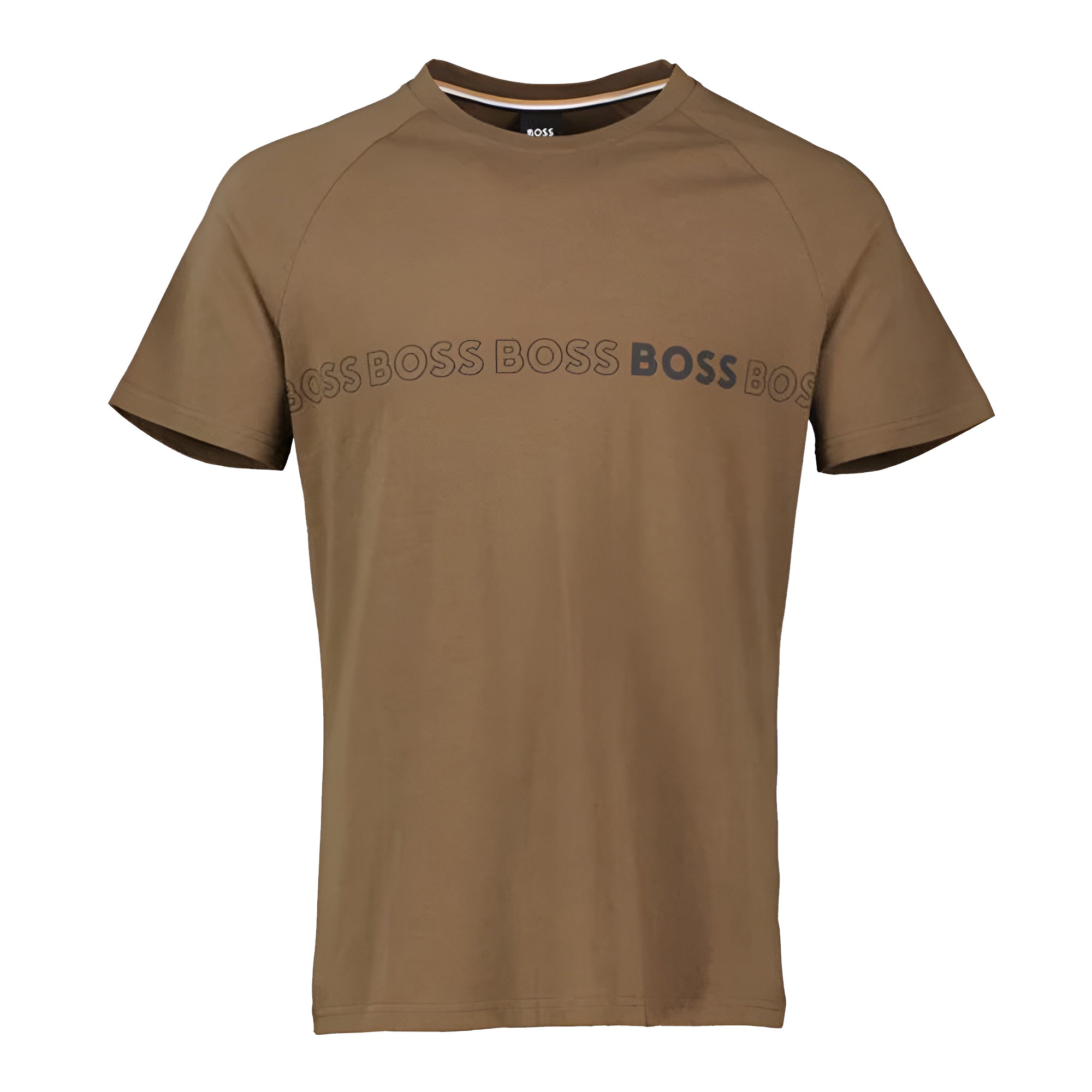 Hugo Boss Mens Slim Fit T-shirt With SPF 50+ Uv Protection Green