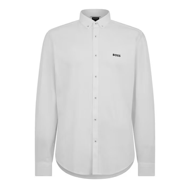 Hugo Boss Mens Cotton Shirt White
