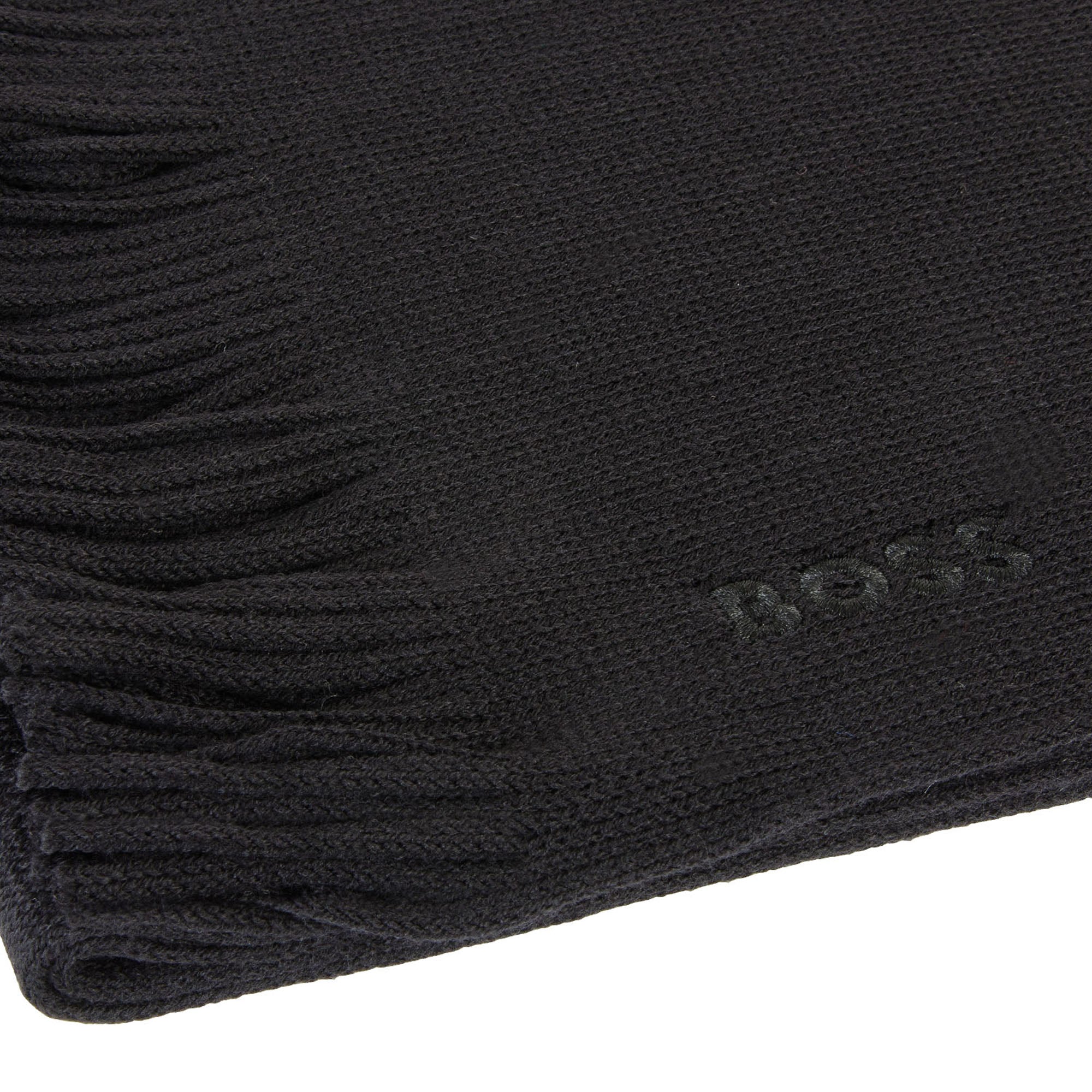 Hugo Boss Mens Wooly Scarf Black