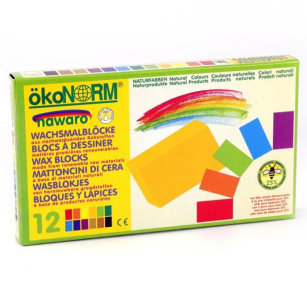 okoNORM Nawaro Wax Blocks, 12 Colour Pack