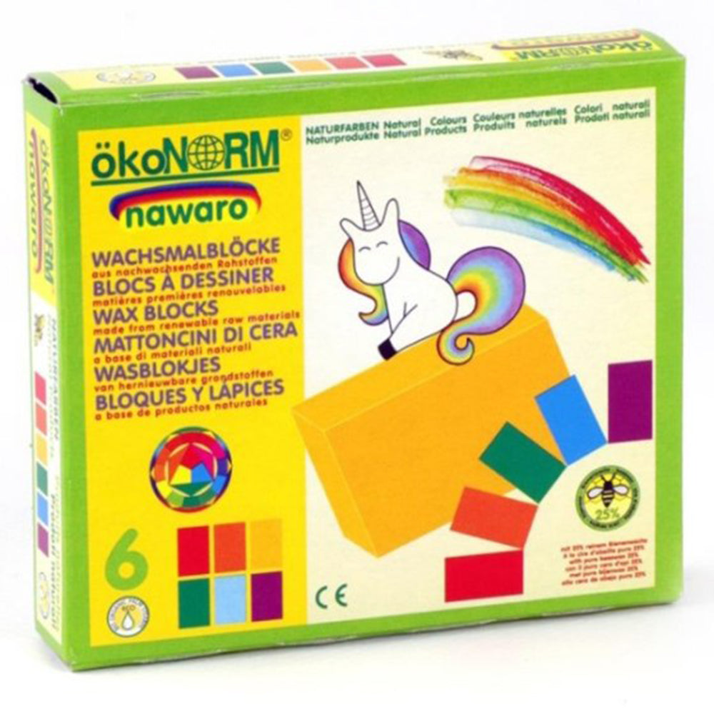 okoNORM Nawaro Wax Blocks &quot;Unicorn&quot; 6 Colour Pack