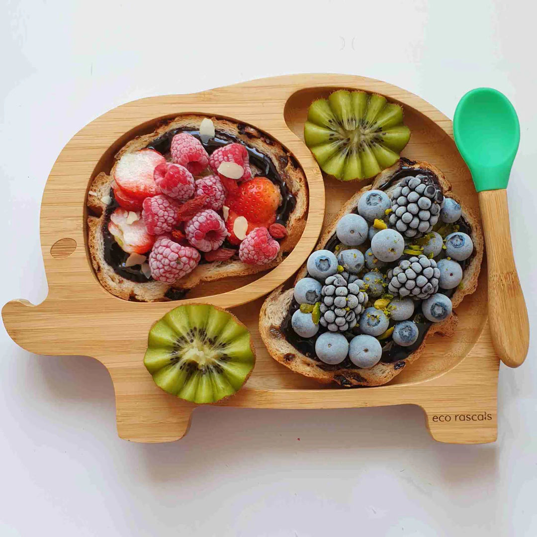 Eco Rascals Elephant plate in Green
