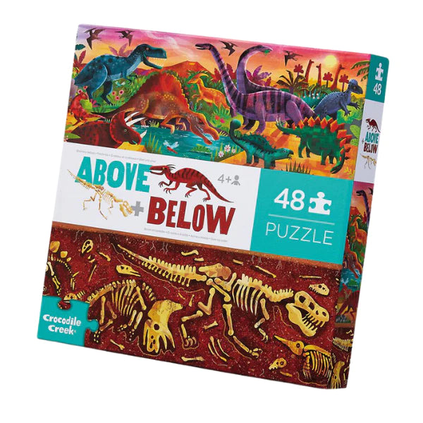 Crocodile Creek - 48pc Above &amp; Below/Dinosaur World