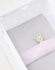 2 Pack Crib Fitted Sheets - Rose Spot