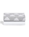 2 Pack Crib Fitted Sheets - Cloud Nine
