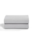2 Pack Crib Fitted Sheets - Grey
