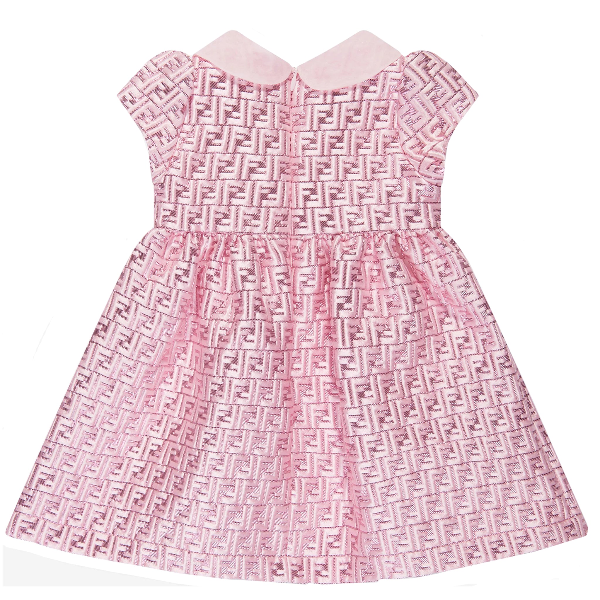 Fendi Baby Girls FF All Over Dress Pink