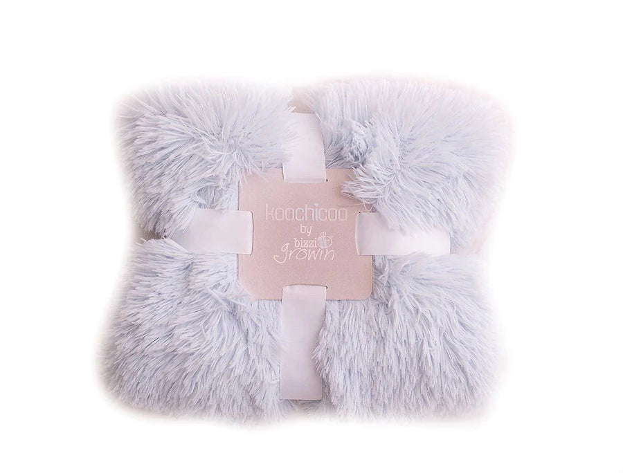 Bizzi Growin  Fluffy Baby Blanket - Powder Blue - Koochicoo™️