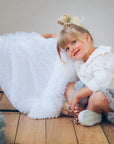 Bizzi Growin  Fluffy Baby Blanket - Ice White - Koochicoo™️