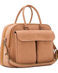 Bizzi Growin Baby Travel Crib Changing Bag - Vegan Leather Porcini - POD ®