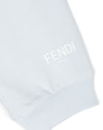 Fendi Baby Unisex Logo Print Joggers Light Blue