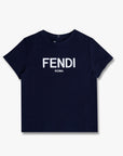 Fendi Baby Unisex T-Shirt Navy