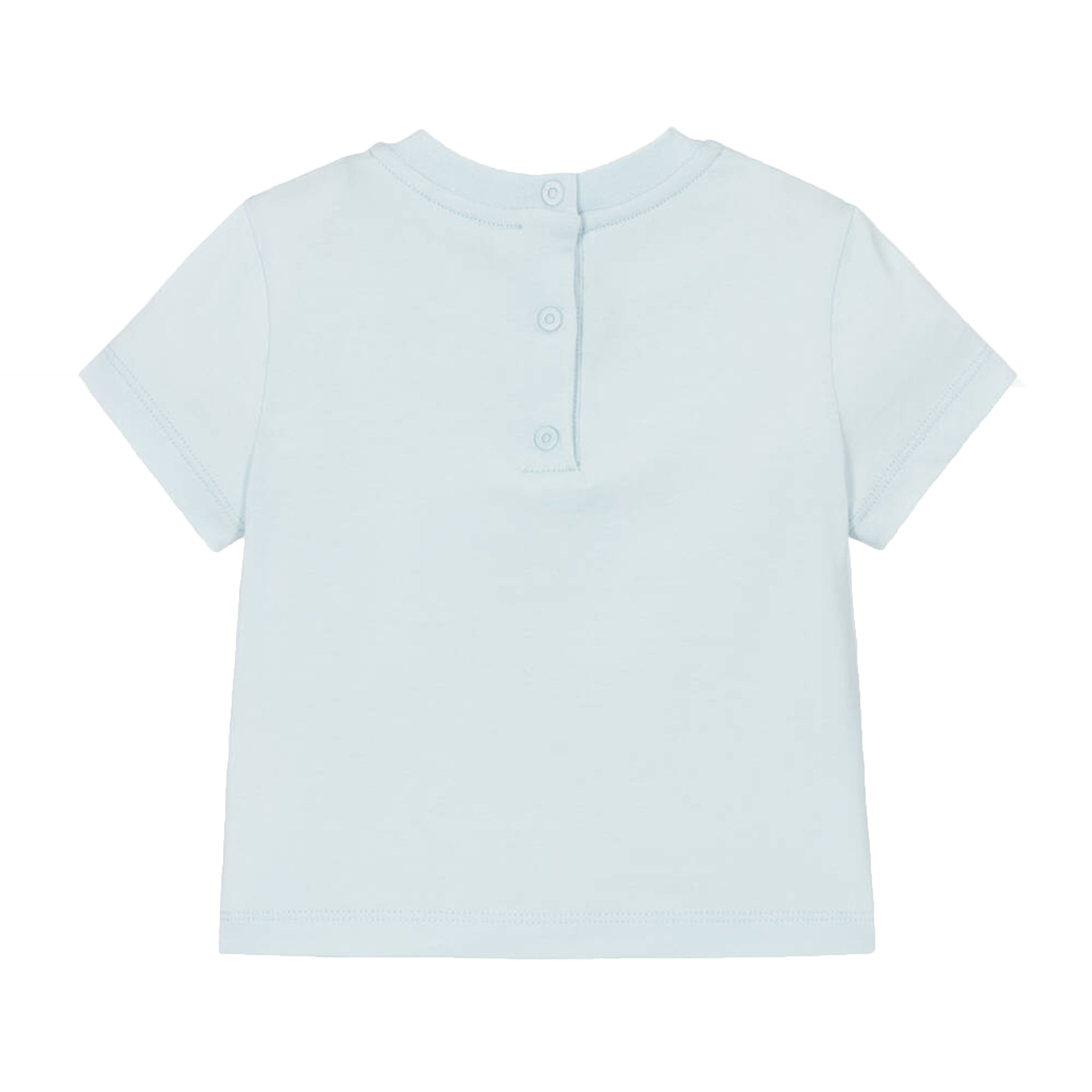 Fendi Baby Unisex Logo Print T-shirt Light Blue
