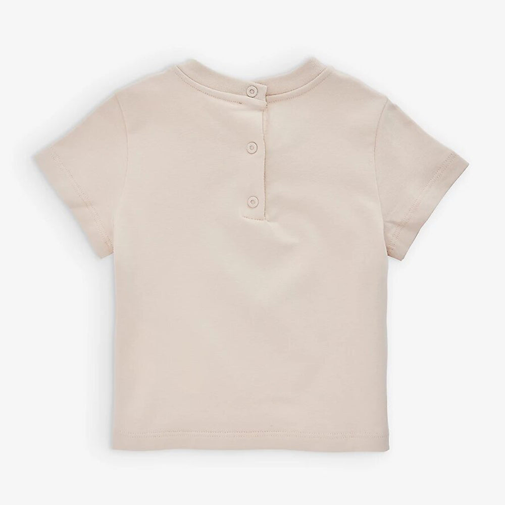 Fendi Baby Unisex T-Shirt Jersey Stretch Beige
