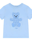 Fendi Baby Unisex Teddy Bear T-shirt Blue