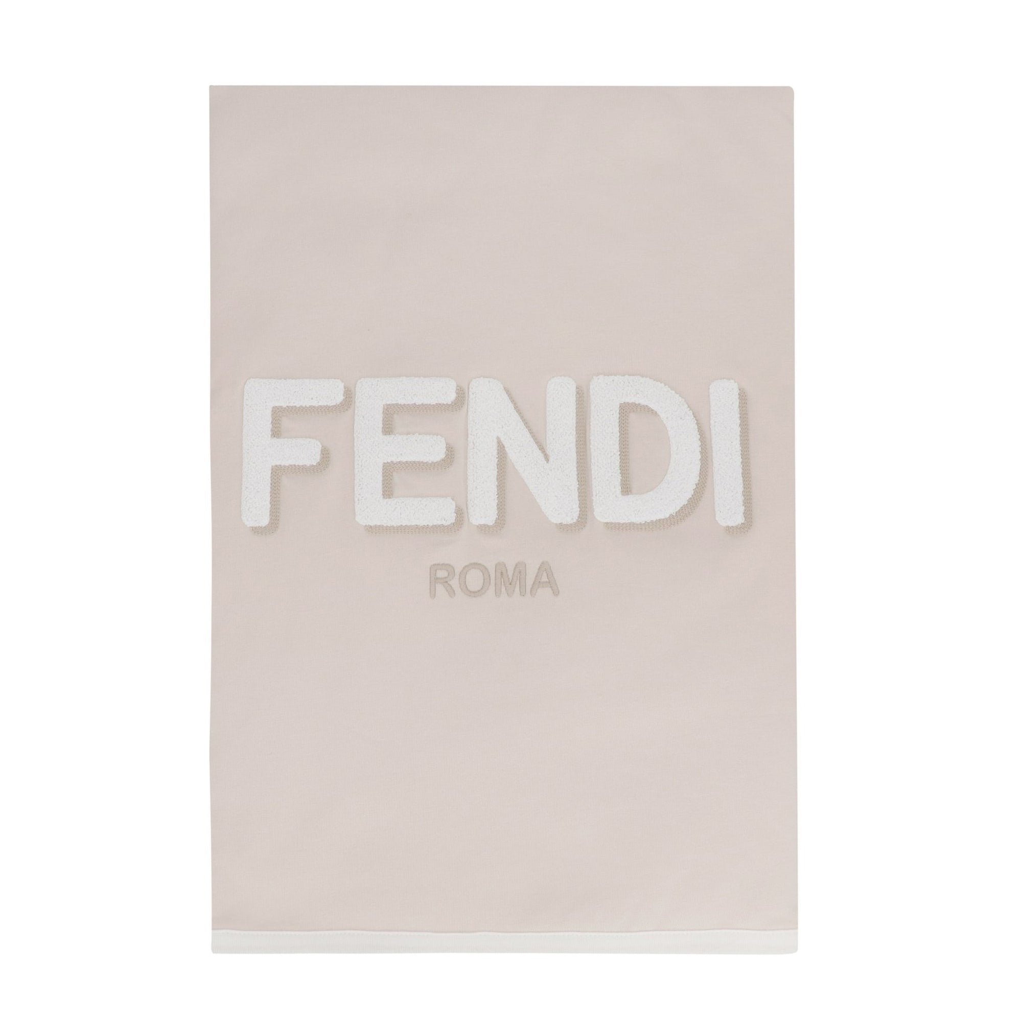Fendi Baby Girls Coperta Stretch Jersey Blanket Pink