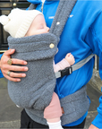 Bizzi Growin NOMAD™️ Baby Carrier -  Charcoal Sherpa Fleece