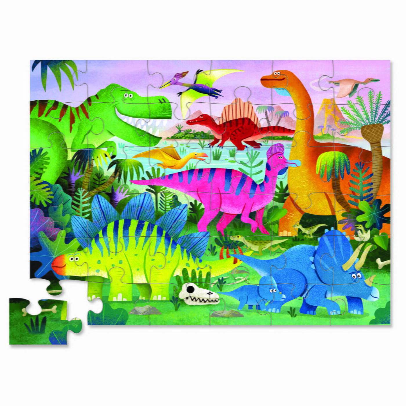 Crocodile Creek - 36pc Puzzle/Dino Land