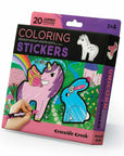 Crocodile Creek - Colouring Stickers/Unicorn