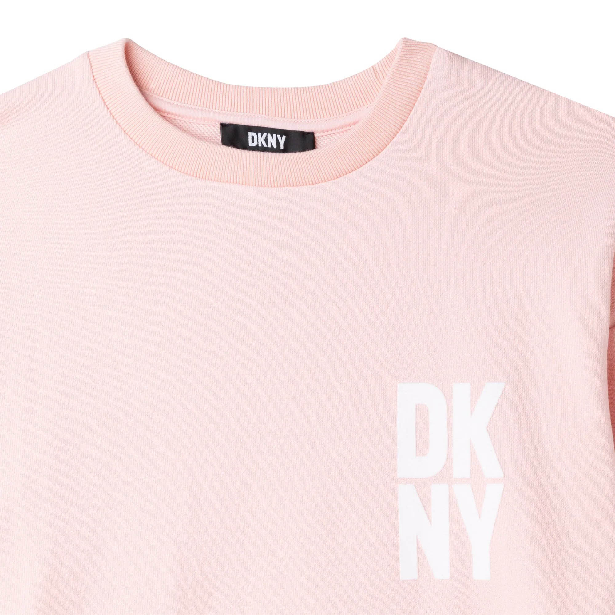 DKNY Girls Sweater Dress Pink