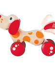 Hape Walk-A-Long Puppy Sit. Stand. Roll! Teach this silly dog some new tricks.