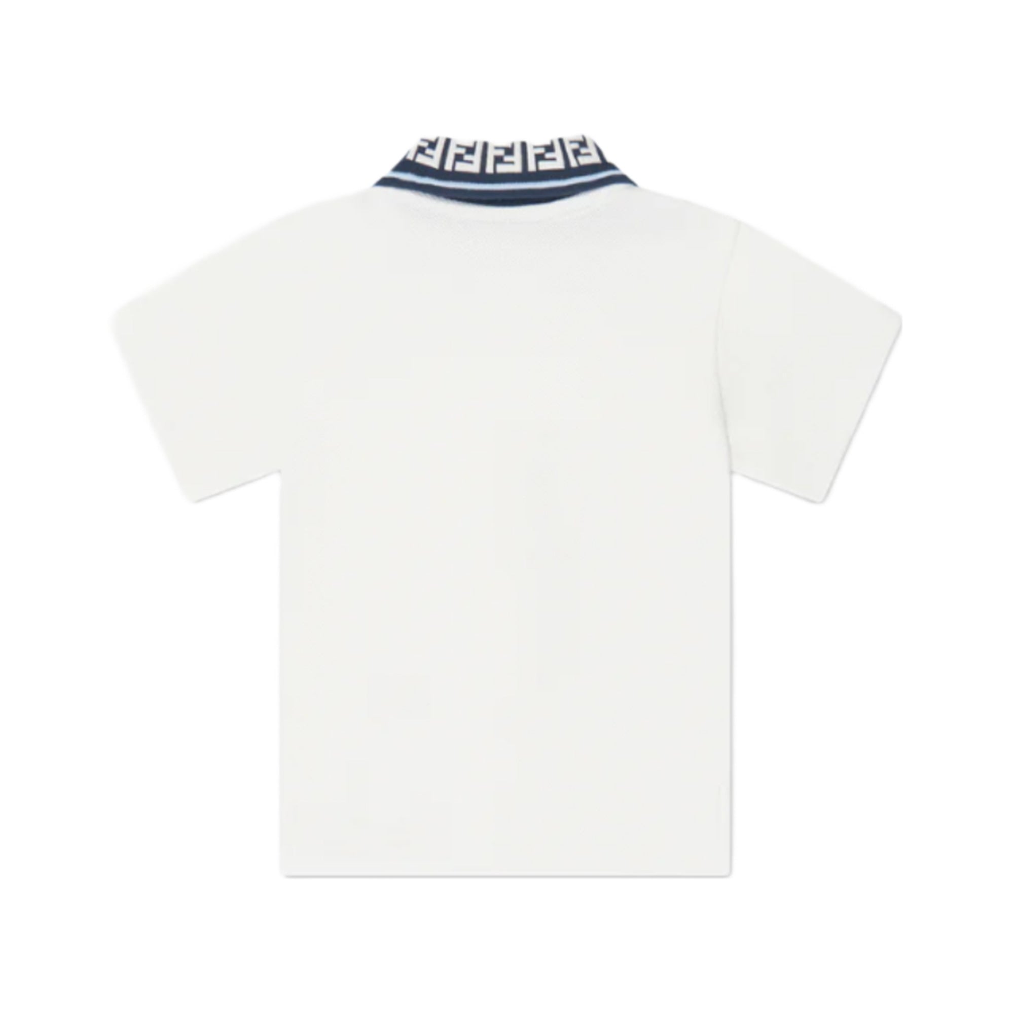 Fendi Baby Boys FF Collar Polo White