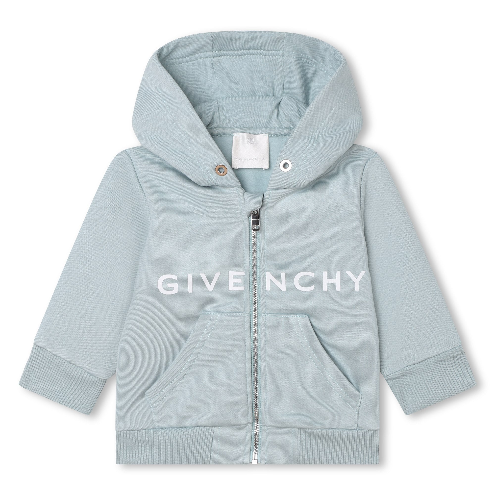 Givenchy Baby Boys Logo Hoodie in Light Blue