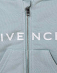 Givenchy Baby Boys Logo Hoodie in Light Blue