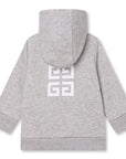 Givenchy Baby Boys Logo Hoodie in Grey