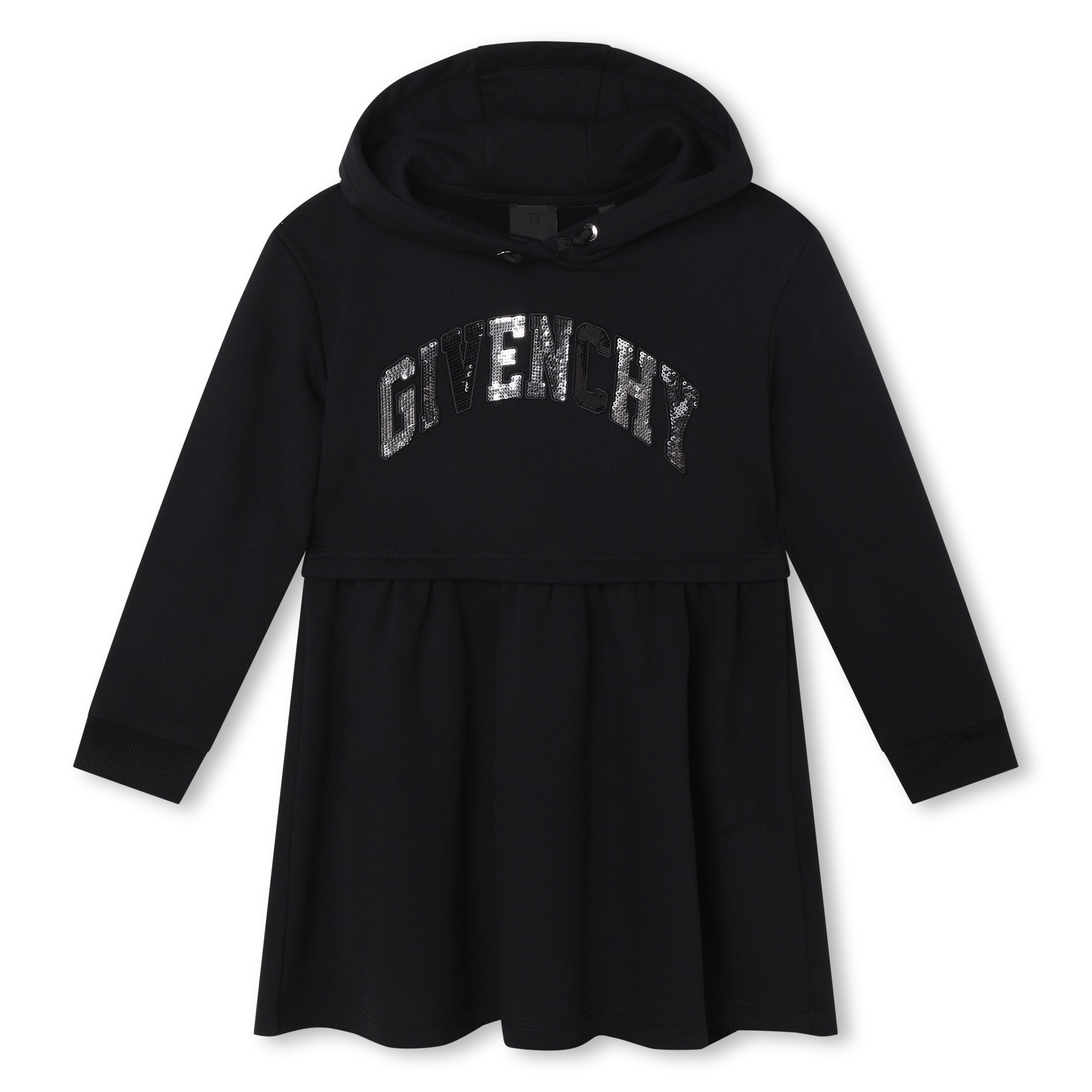 Givenchy Logo Hooded Dress in Black