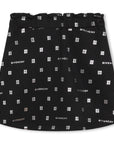 Givenchy Girls 4G All Over Logo Skirt in Black